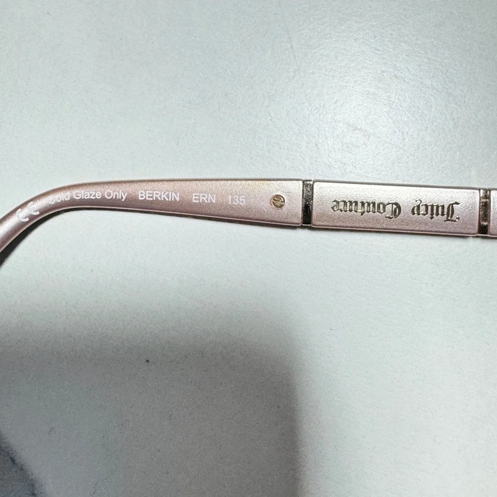 Juicy Couture Berkin ERN 135 Black Rose Gold Eyeglasses Frames Queen Everything